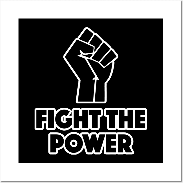 Fight The Power - Black Power Fist Wall Art by DankFutura